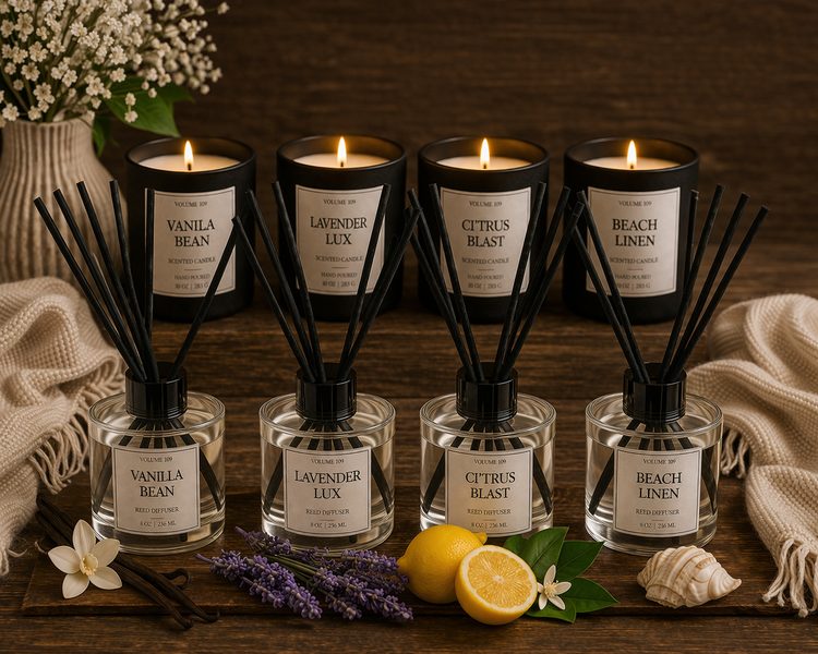 Reed Diffusers (Vessel & 8 Reed Sticks)