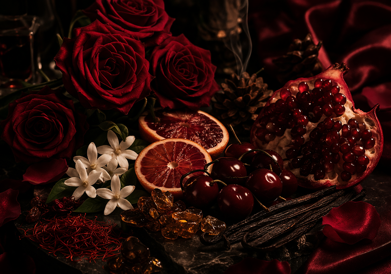 Lavish Rouge Scented Candles (Inspired by Baccarat Rouge 540)